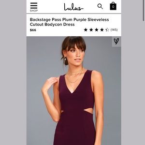 Lulu’s Sleeveless Plum Purple Dress